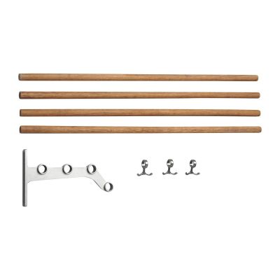 Essem Design Nostalgi 291 korotettu hattuhylly 100 cm Bambu-alumiini | Alk. 200,09 €