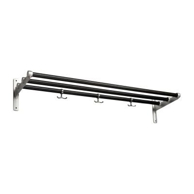 Essem Design Nostalgi hattuhylly, kenkähylly Mustaksi petsattu tammi-alumiini | Alk. 211,00 €