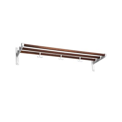 Essem Design Nostalgi kenkä- tai hattuhylly Saksanpähkinä, valkoinen runko | Alk. 265,00 €