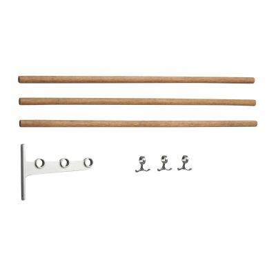 Essem Design Nostalgi korotettu hattuhylly, kenkähylly Bambu-alumiini | Alk. 167,00 €