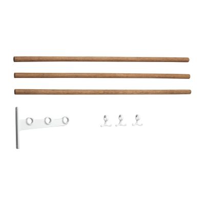 Essem Design Nostalgi korotettu hattuhylly, kenkähylly Bambu-valkoinen | Alk. 160,09 €