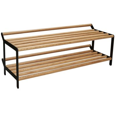 Essem Design Tamburin kenkähylly 100 cm Tammi-musta | Alk. 639,00 €