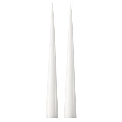 ester & erik ester & erik -kartiokynttilä 37 cm, 2-pakkaus lakattu Pure white 31-0 | Alk. 18,00 €