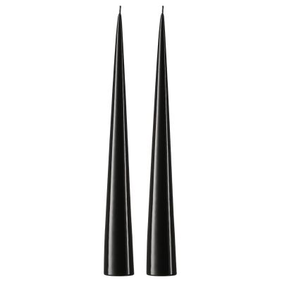 ester & erik ester & erik -kartiokynttilä 37 cm, 2-pakkaus lakattu Raw black 75-0 | Alk. 18,30 €