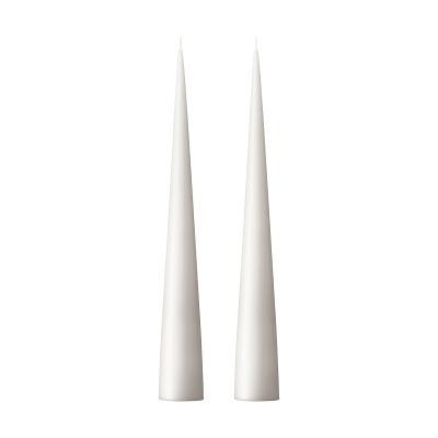 ester & erik ester & erik -kartiokynttilä 37 cm, 2-pakkaus matta White ash 21 | Alk. 16,30 €