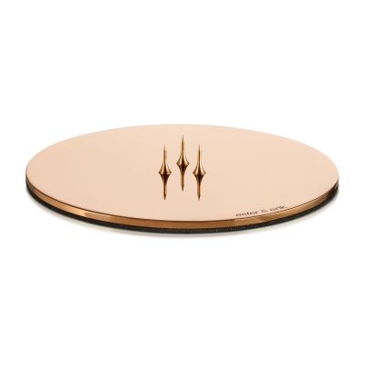 ester & erik ester & erik kynttilän aluslautanen Ø 12 cm kiiltävä Roseekulta | Alk. 28,00 €