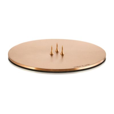 ester & erik ester & erik kynttilän aluslautanen Ø 12 cm matta Roseekulta | Alk. 28,00 €
