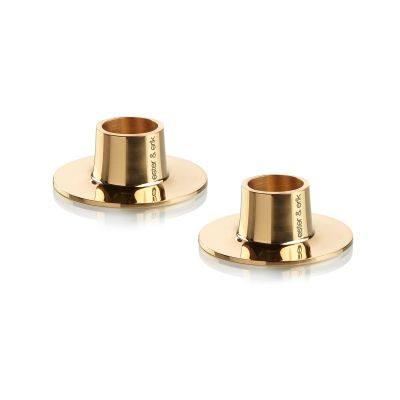 ester & erik ester & erik kynttilänjalka kiiltävä 2-pakkaus Kulta | Alk. 39,60 €