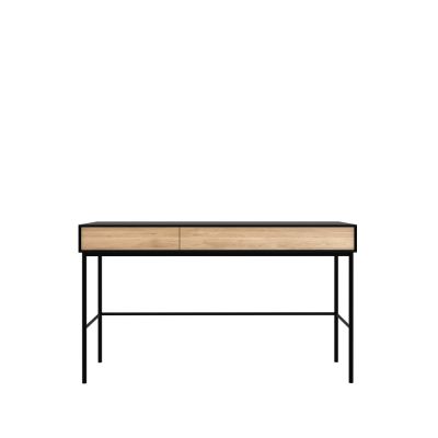 Ethnicraft Blackbird kirjoituspöytä Musta tammi 2 laatikkoa-Musta runko | Alk. 1 486,00 €