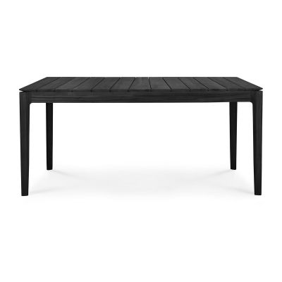Ethnicraft Bok outdoor -ruokapöytä mustaksi petsattu tiikki 162 x 80 cm | Alk. 1 688,00 €
