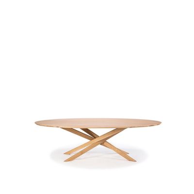 Ethnicraft Mikado sohvapöytä soikea Oak wax oil ovaali