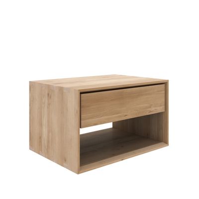 Ethnicraft Nordic II -yöpöytä Oak wax oil 1 laatikko 57 cm | Alk. 575,00 €