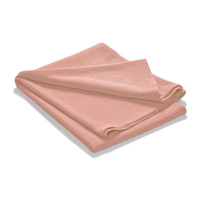 Etol Design Stripe päiväpeite kivipestyä puuvillaa 260 x 260 Dusty rose | Alk. 164,60 €
