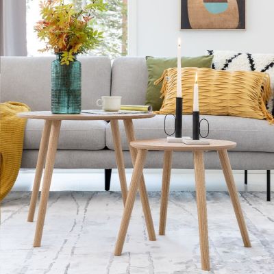 Fanni K Tempo apupöytä Ø 60 cm luonnonväri | Alk. 59,00 €