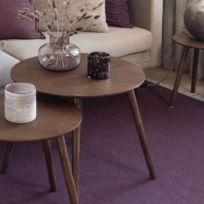 Fanni K Tempo apupöytä Ø 60 cm pähkinänruskea | Alk. 59,95 €
