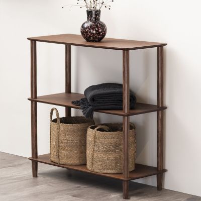 Fanni K Tempo hyllykkö 80x34x83 cm pähkinänruskea | Alk. 74,50 €