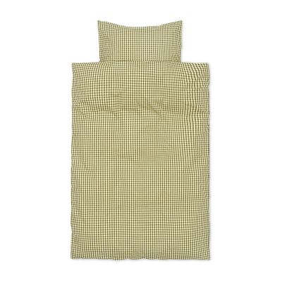 ferm LIVING Check pussilakanasetti baby 70 x 100 cm Lemon-olive | Alk. 36,09 €