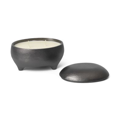 ferm LIVING Evoke twin kynttilä purkissa Mustaksi hapettunut alumiini | Alk. 41,25 €