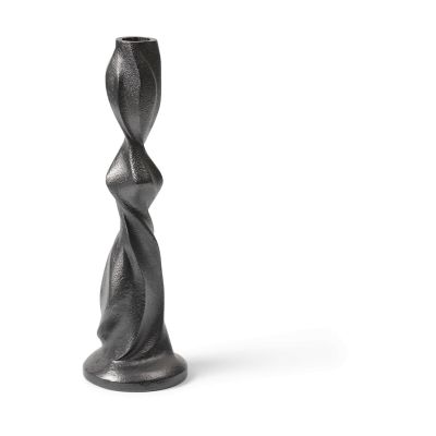 ferm LIVING Gale kynttilänjalka 25 cm Blackened Aluminium | Alk. 32,00 €