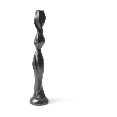 ferm LIVING Gale kynttilänjalka 38 cm Blackened Aluminium | Alk. 65,00 €