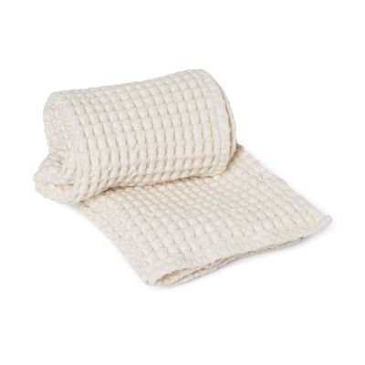 ferm LIVING Käsipyyhe luomupuuvillaa, off-white 50 x 100 cm | Alk. 18,90 €