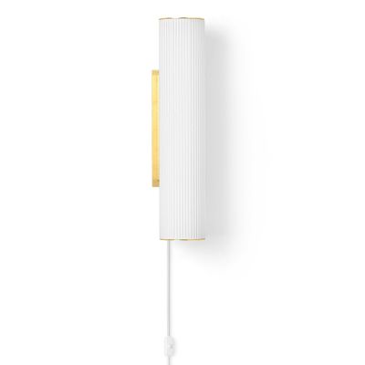 ferm LIVING Vuelta seinävalaisin 40 cm Valkoinen-Messinki | Alk. 329,00 €