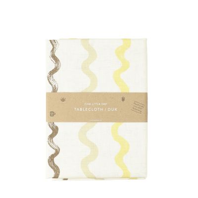 Fine Little Day Randig pöytäliina 149 x 250 cm White-yellow | Alk. 94,00 €