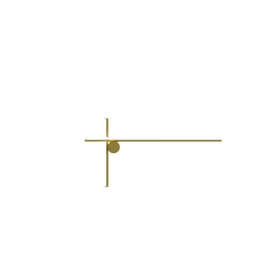 Flos - Coordinates W2 Seinävalaisin Golden | Alk. 903,00 €