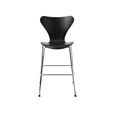 Fritz Hansen 3177 Sjuan Junior -tuoli, kromi Black