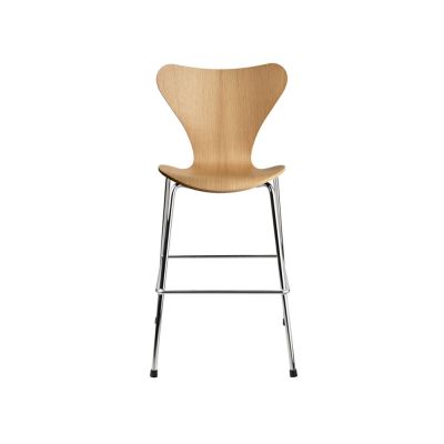 Fritz Hansen 3177 Sjuan Junior -tuoli, kromi Oak