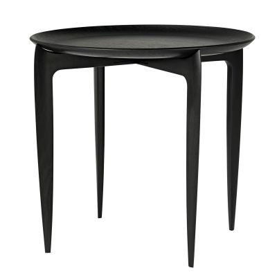 Fritz Hansen Taitettava tarjoilupöytä Ø 45 cm Musta | Alk. 417,00 €