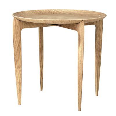 Fritz Hansen Taitettava tarjoilupöytä Ø 45 cm Tammi | Alk. 462,00 €