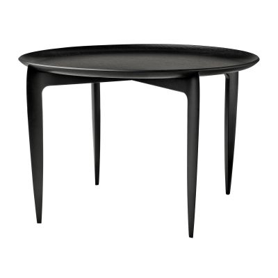 Fritz Hansen Taitettava tarjoilupöytä Ø 60 cm Musta | Alk. 688,00 €