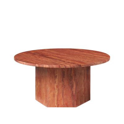 GUBI Epic sohvapöytä Red, ø 80