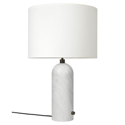 GUBI Gravity L pöytävalaisin Valkoinen marmori-valkoinen | Alk. 589,00 €