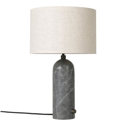GUBI Gravity S pöytävalaisin Harmaa marmori-canvas | Alk. 508,00 €