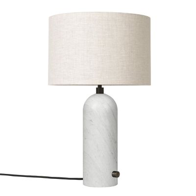 GUBI Gravity S pöytävalaisin Valkoinen marmori-canvas | Alk. 589,00 €