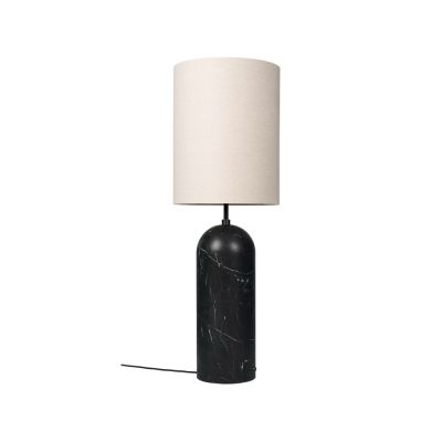 GUBI Gravity XL -lattiavalaisin Musta marmori/canvas, high | Alk. 2 100,00 €