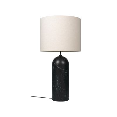 GUBI Gravity XL -lattiavalaisin Musta marmori/canvas, low | Alk. 1 900,00 €