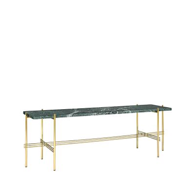 GUBI TS Console 1 -konsolipöytä marmori vihreä, messinkijalusta | Alk. 1 499,00 €