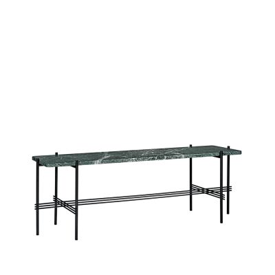 GUBI TS Console 1 -konsolipöytä marmori vihreä, mustaksi maalattu jalusta | Alk. 1 299,00 €