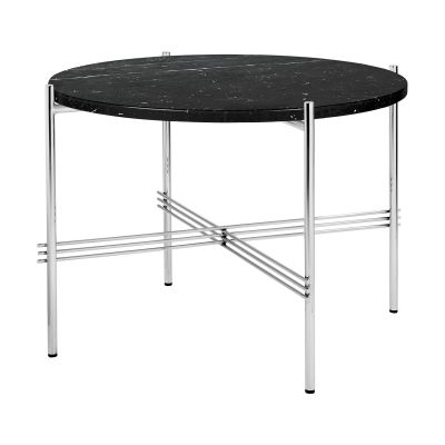 GUBI TS sohvapöytä kiillotettu teräs Ø 55 Black marquina marble | Alk. 1 168,00 €