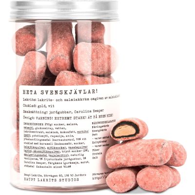 Haupt Lakrits Heta Svenskjävlar! 250 g | Alk. 9,00 €