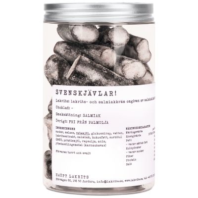 Haupt Lakrits Svenskjävlar! 250 g | Alk. 9,00 €