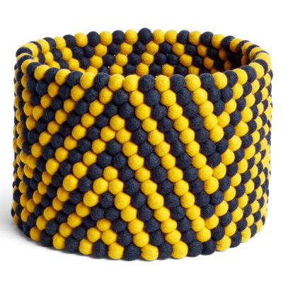 HAY Bead säilytyskori, yellow chevron