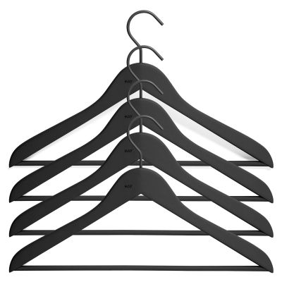 HAY HAY vaateripustin tangolla slim, 4-pakkaus Musta