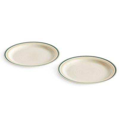 HAY Sobremesa lautanen 24,5 cm, 2 kpl, vihreä/hiekanvärinen | Alk. 50,00 €