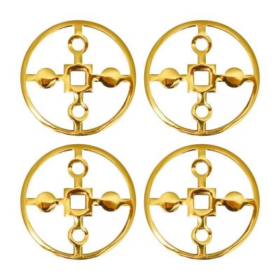 Hilke Collection Anima Gemella lasinalunen 4-pakkaus Kiinteä messinki | Alk. 55,00 €