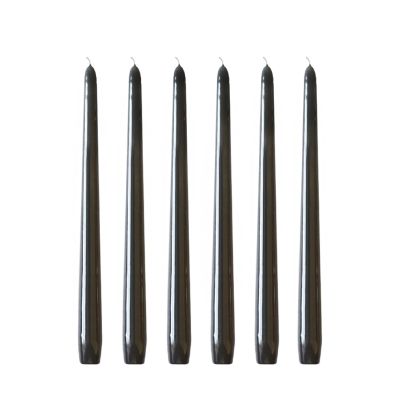 Hilke Collection Herrgårdsljus kynttilät 30 cm 6-pakkaus Musta kiilto