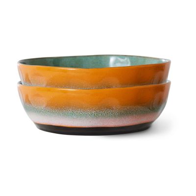 HKliving 70's pastalautanen Ø17,5 cm 2 kpl Golden hour | Alk. 24,00 €
